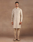Black - Taupe Nehru Jacket Set