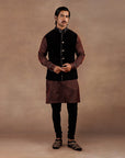 Black Velvet Nehru Jacket Set