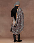 Blue - Multi Hued Embroidered Stole | East