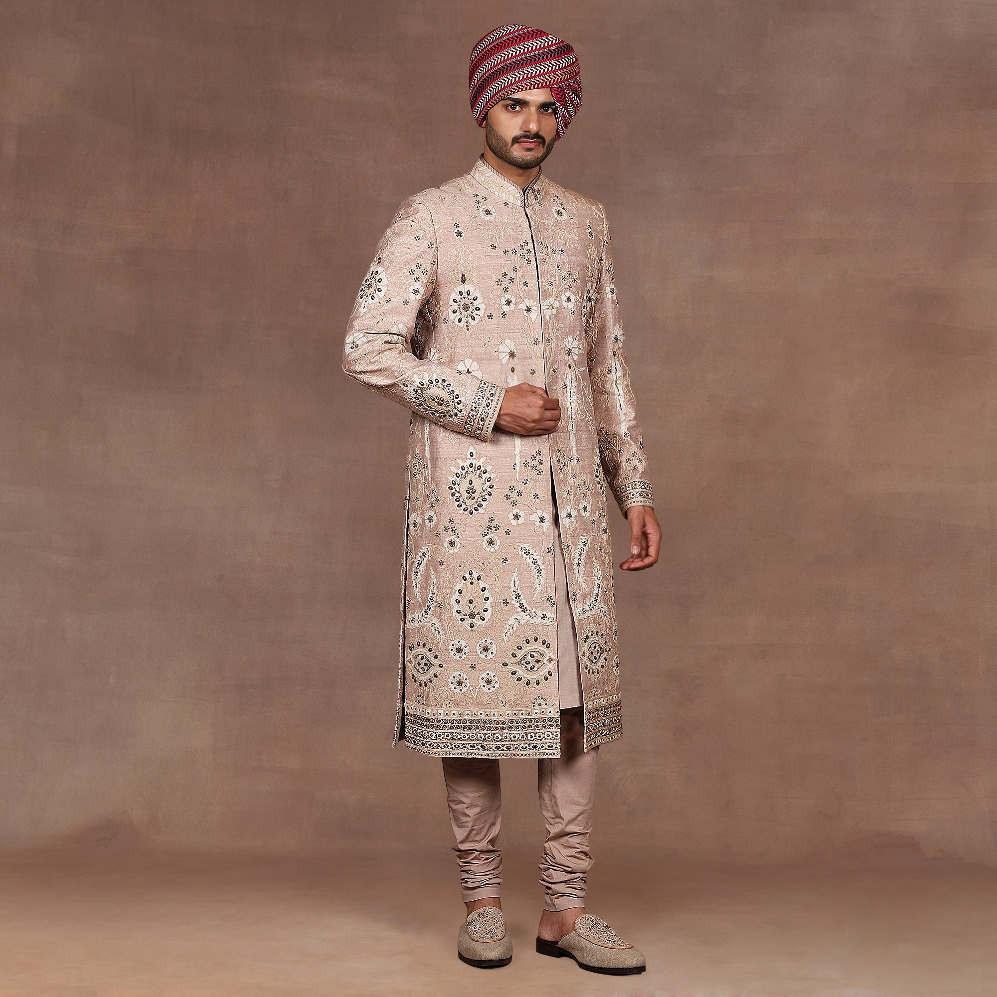Blush Taupe Sherwani Set | East