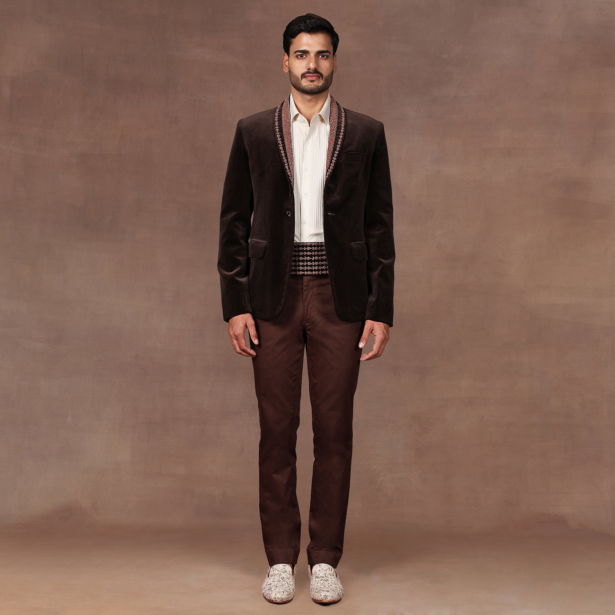 Brown Velvet Tuxedo | East