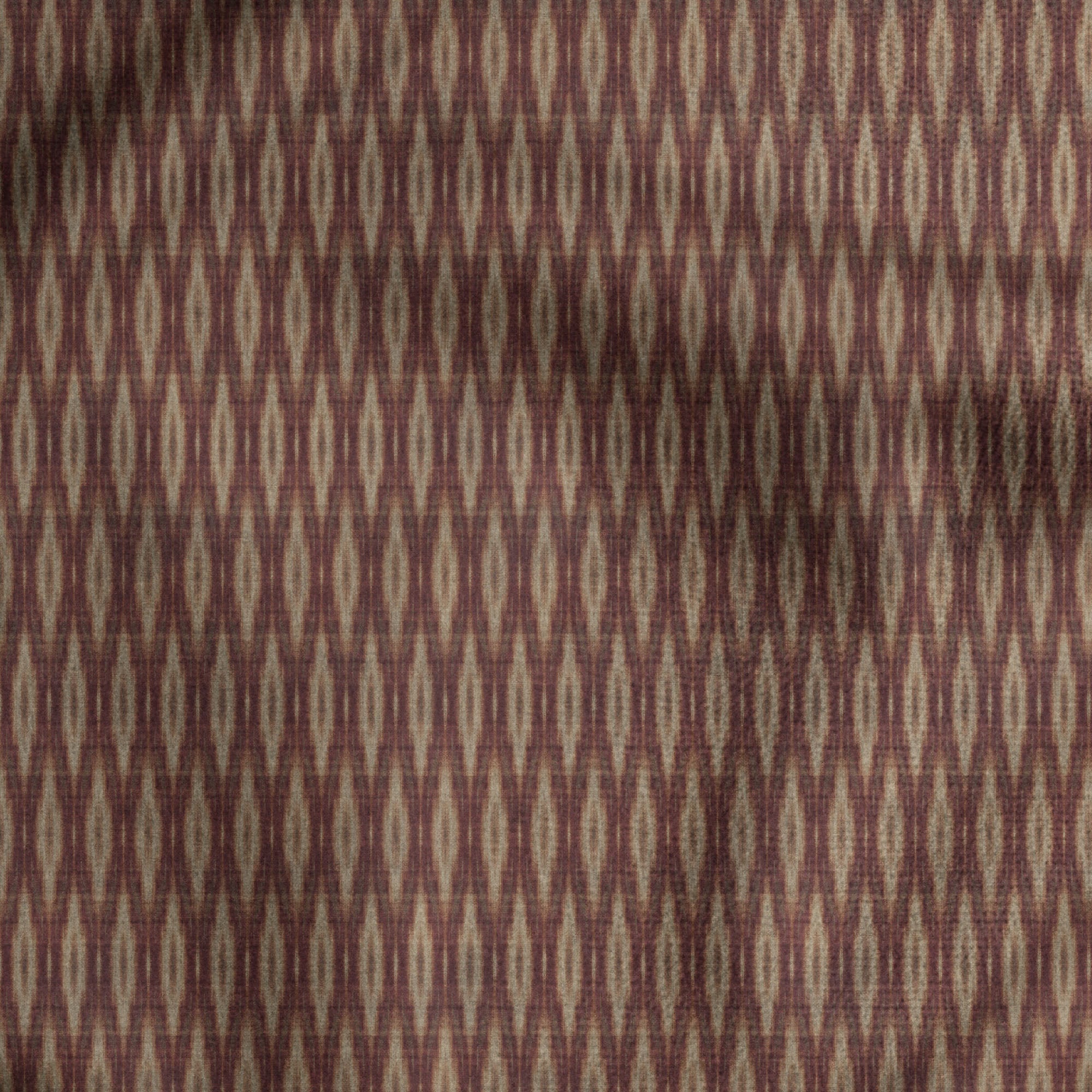 Burgundy Ikat Print Safa | East