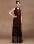 Burgundy Sheer Dress
