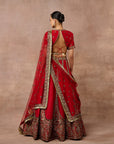 Cherry Red Lehenga Set