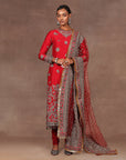 Cherry Red Tunic Set