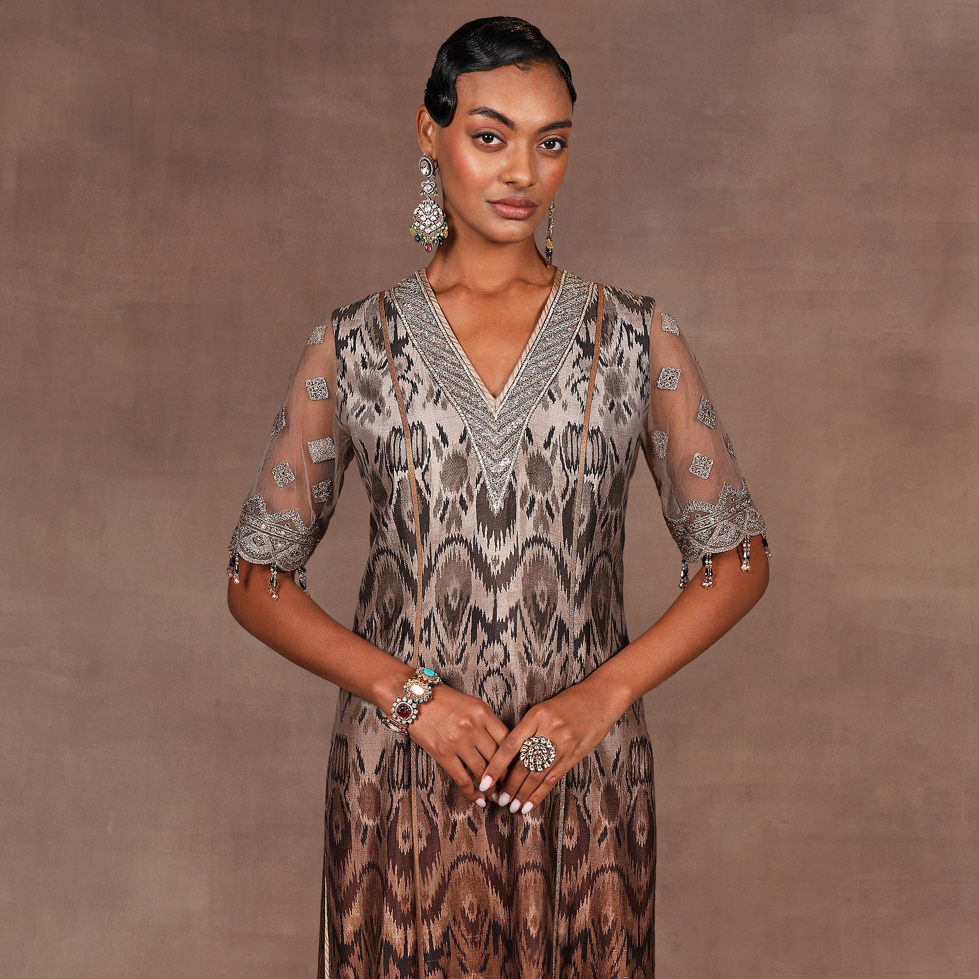 Sunny's Bridal - JJ Valaya - Chocolate Ombre Tunic Set