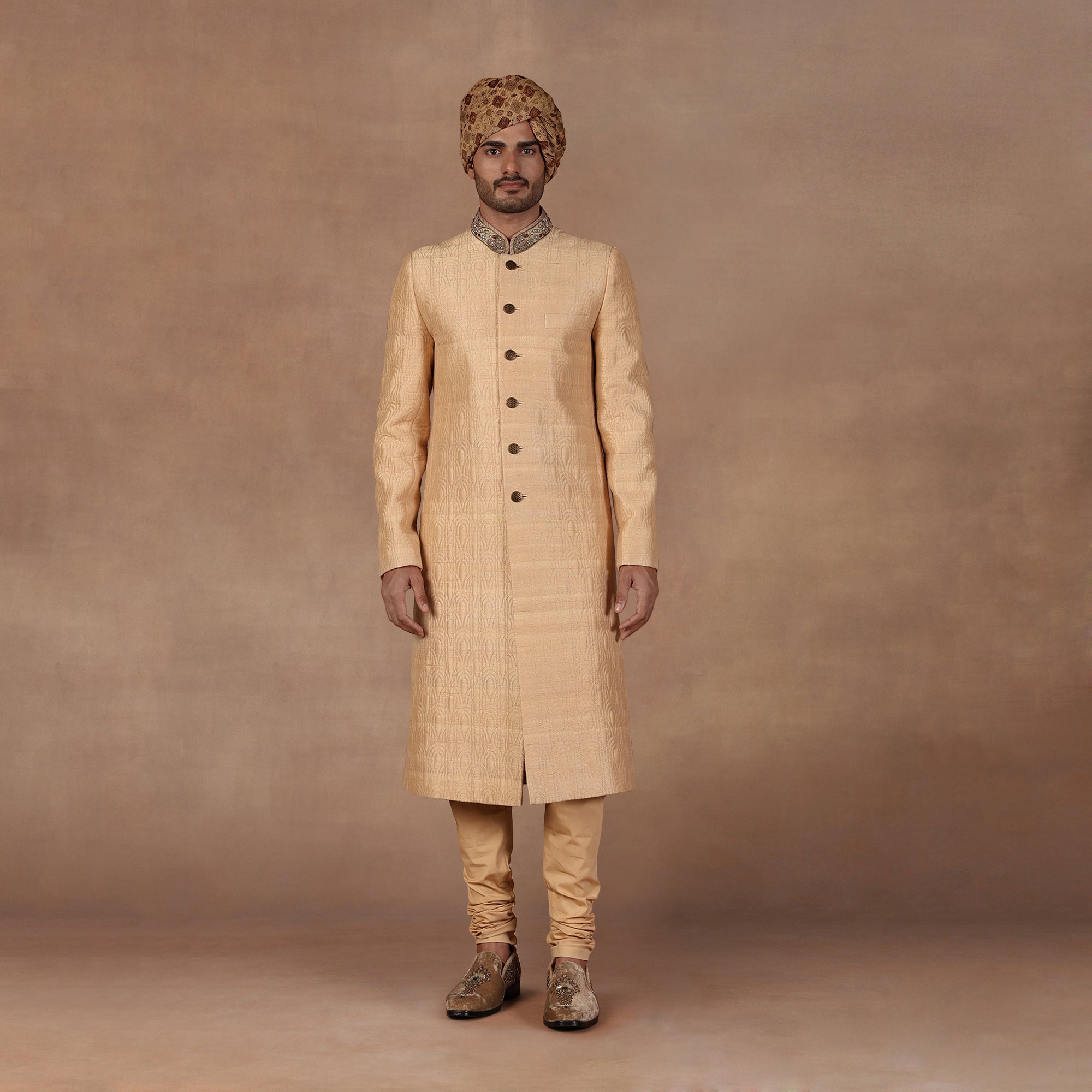 Creme Ivory Sherwani Set | East