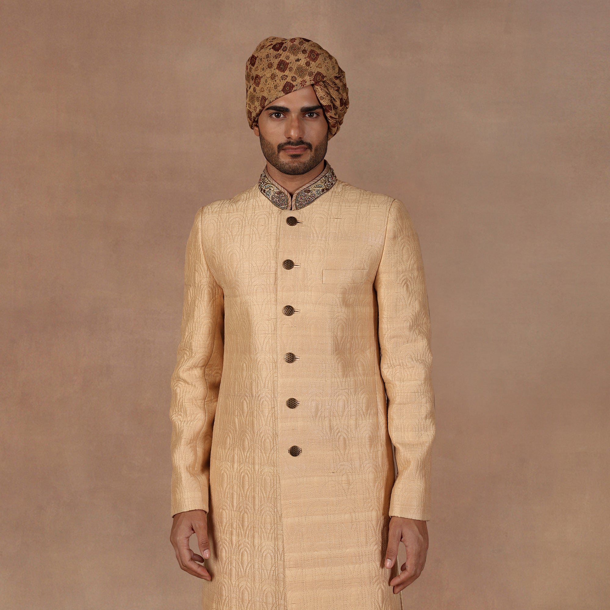 Creme Ivory Sherwani Set | East