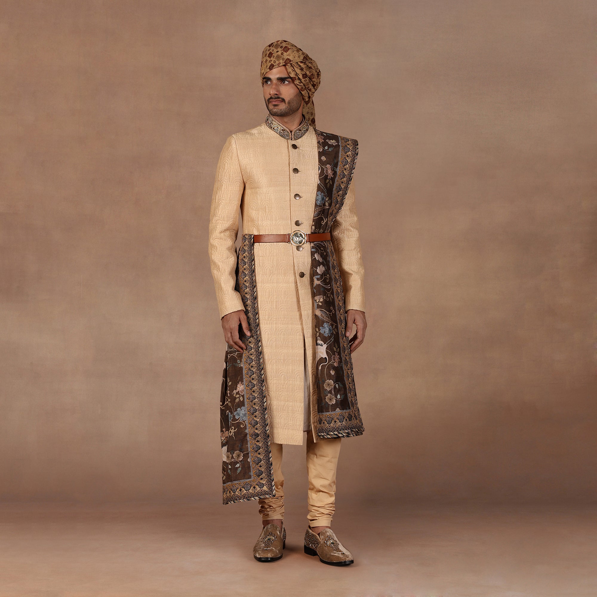 Creme Ivory Sherwani Set | East