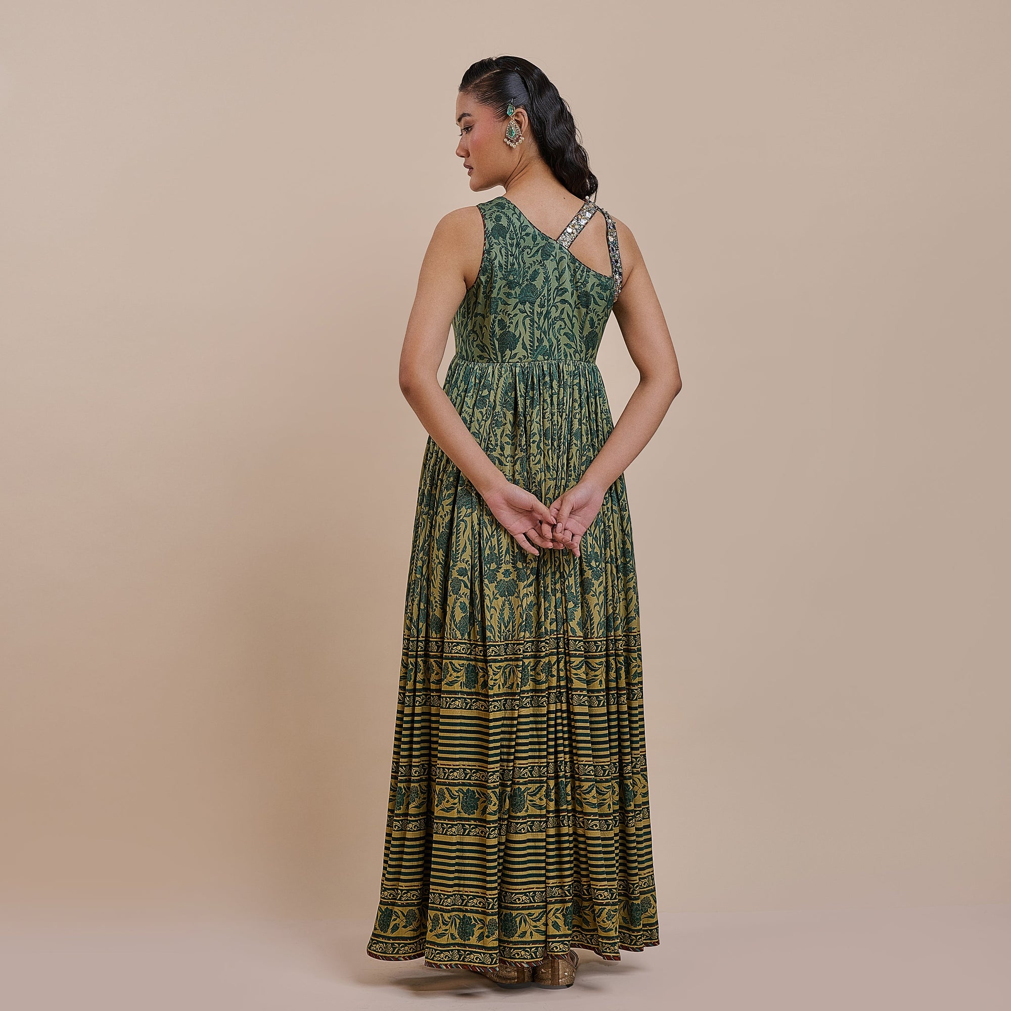 Emerald Green Ombre Maxi Dress | Atth