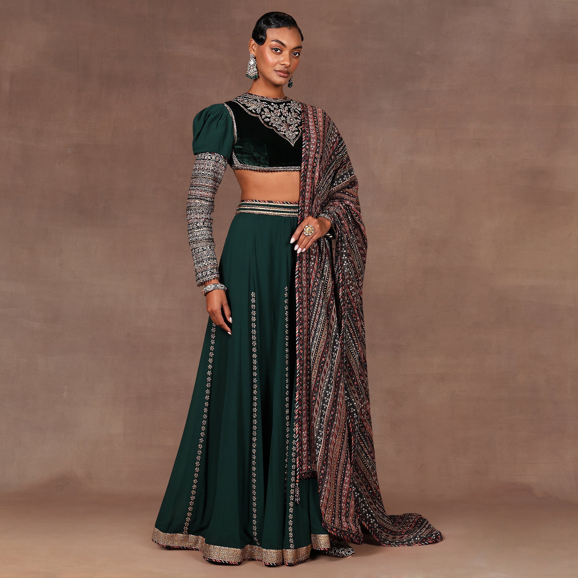 Emerald Sharara Set