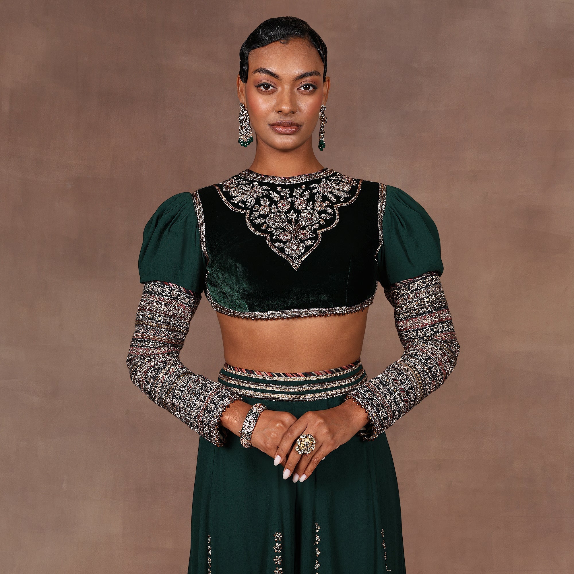 Emerald Sharara Set