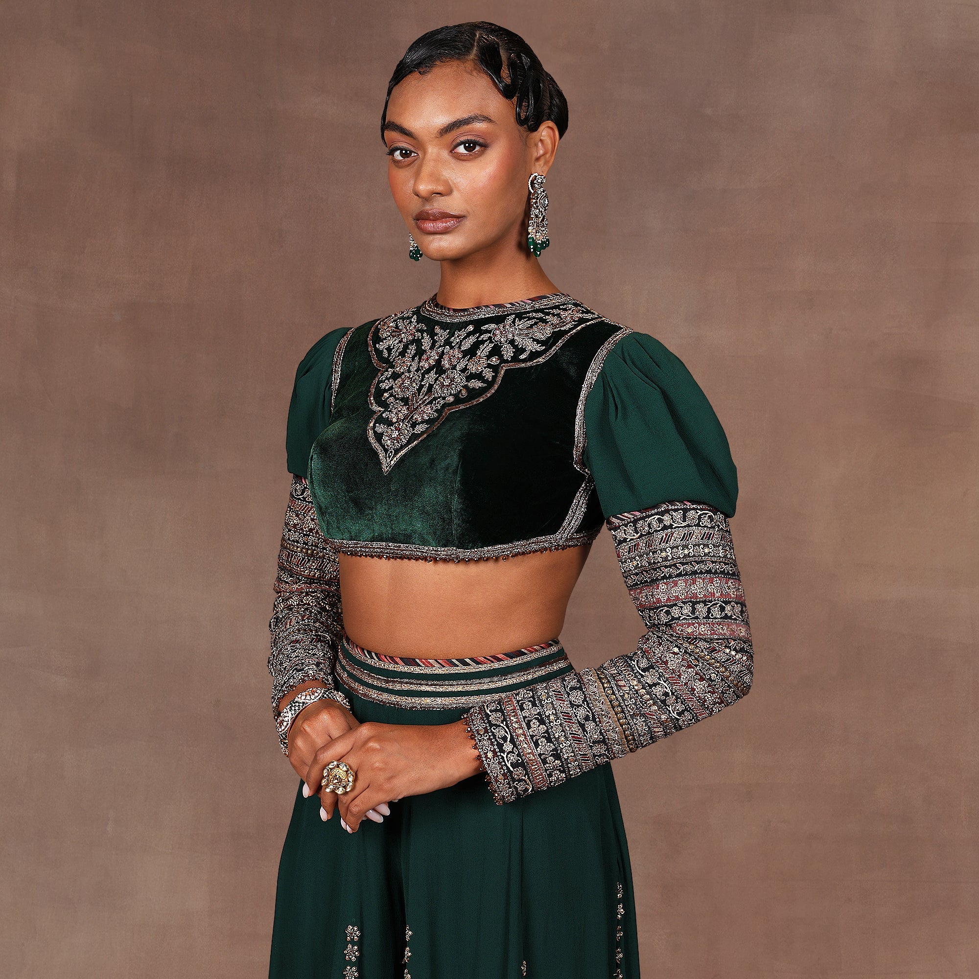 Emerald Sharara Set