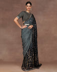 Emerlad Ombre Saree Set