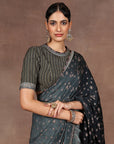 Emerlad Ombre Saree Set