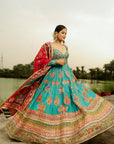 Firozi Anarkali Banno Set