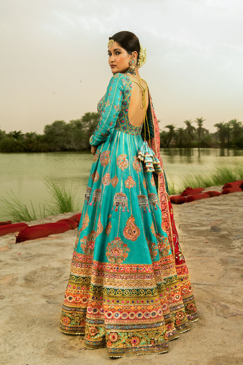 Firozi Anarkali Banno Set