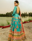 Firozi Anarkali Banno Set