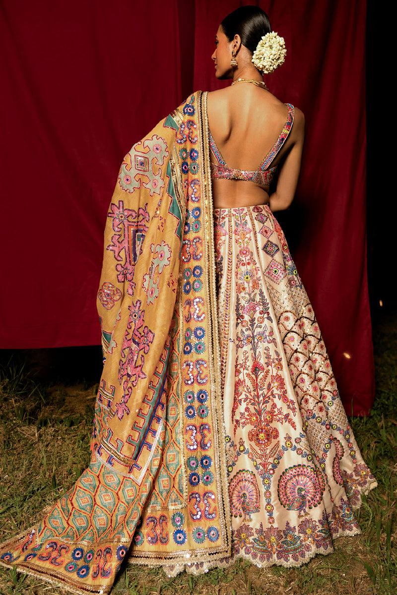 Ivory Banno Lehenga Set