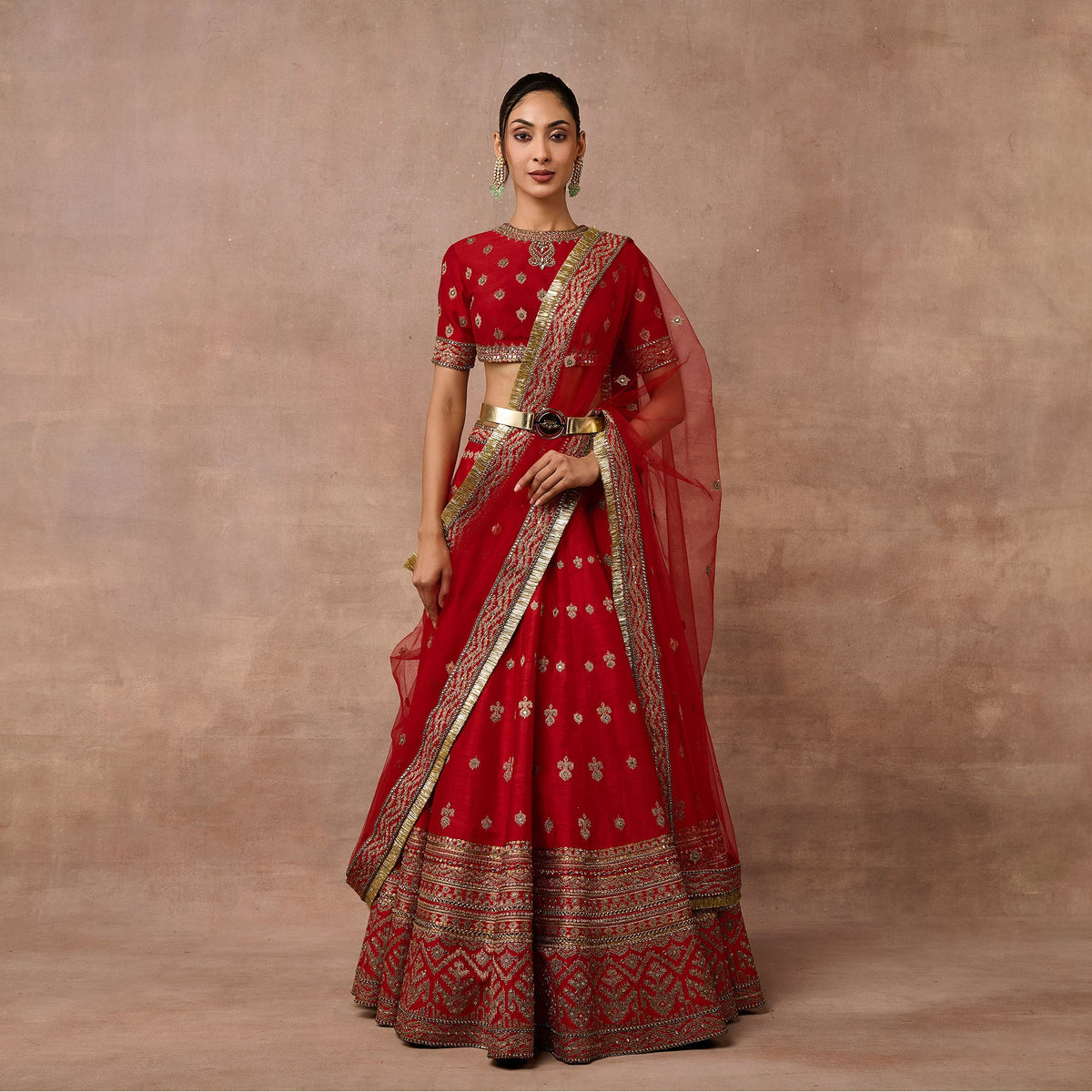 Imperial Red Lehenga Set