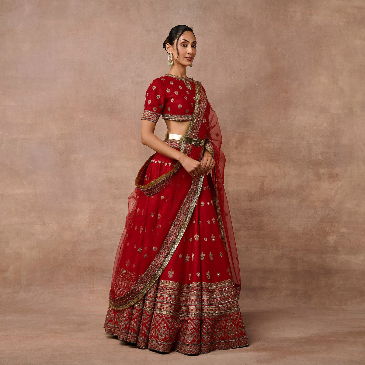 Imperial Red Lehenga Set