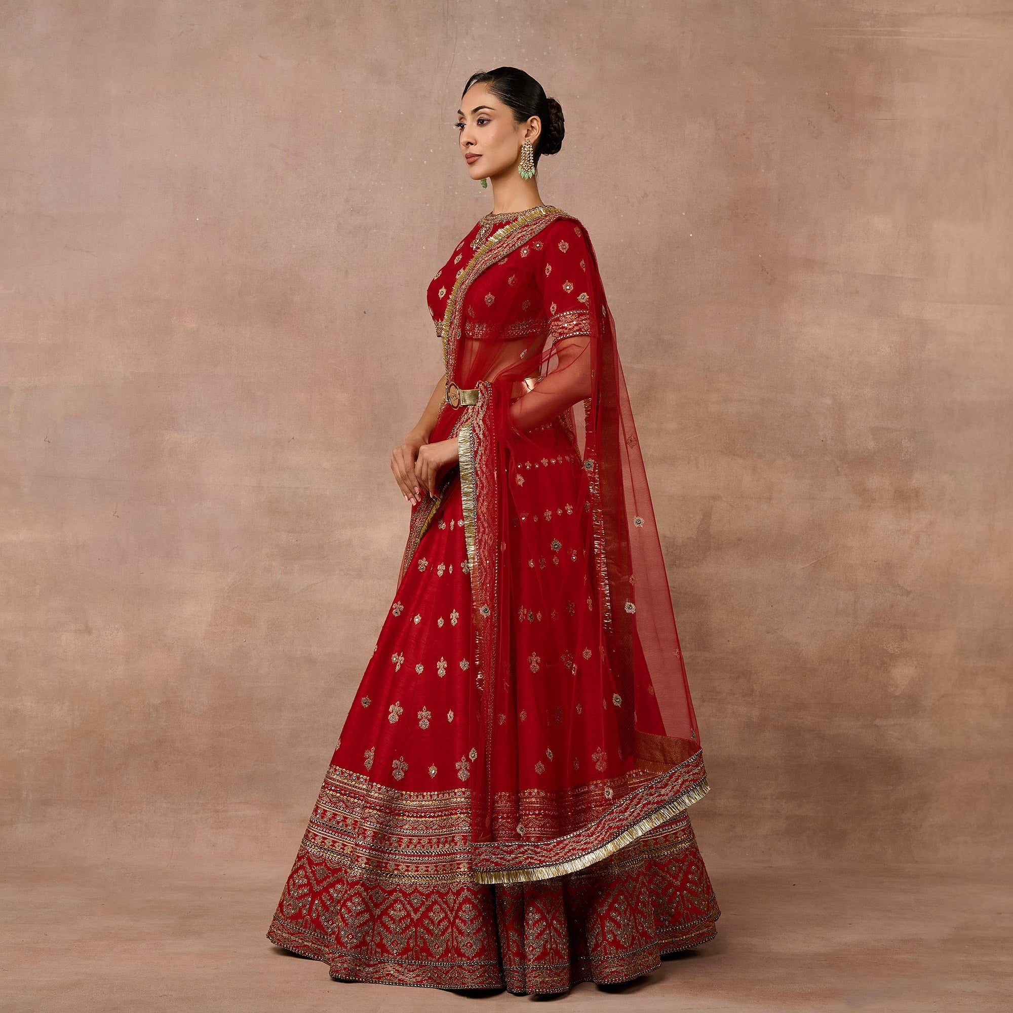 Imperial Red Lehenga Set