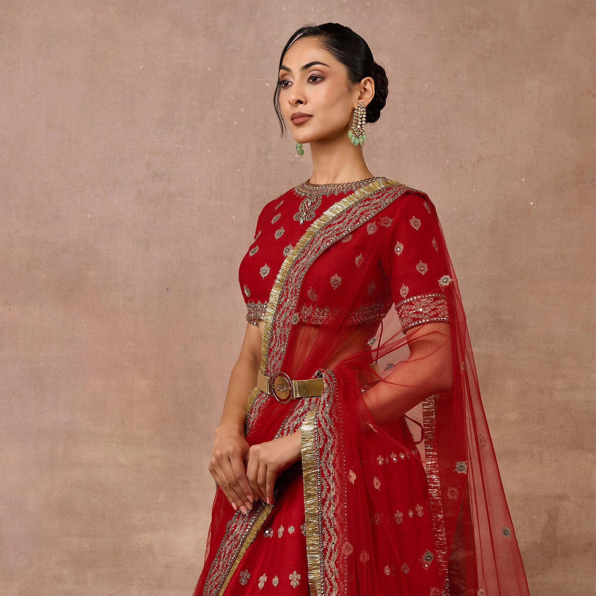Imperial Red Lehenga Set