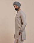 Ivory - Peach Solid Kurta | Atth