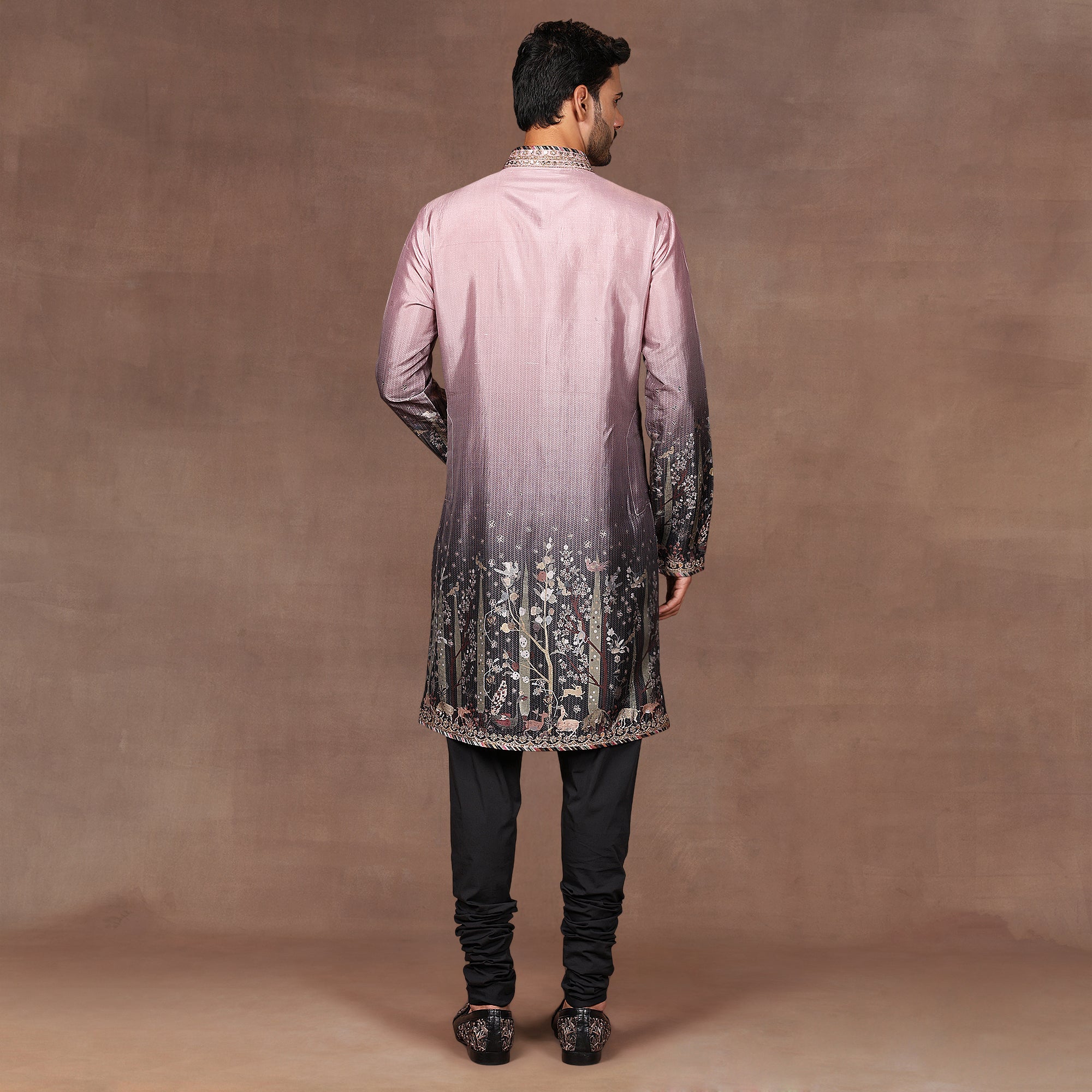 Mave Pink - Black Ombre Kurta Set | East