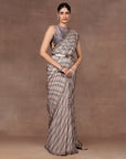 Mave Pink Ombre Saree Set