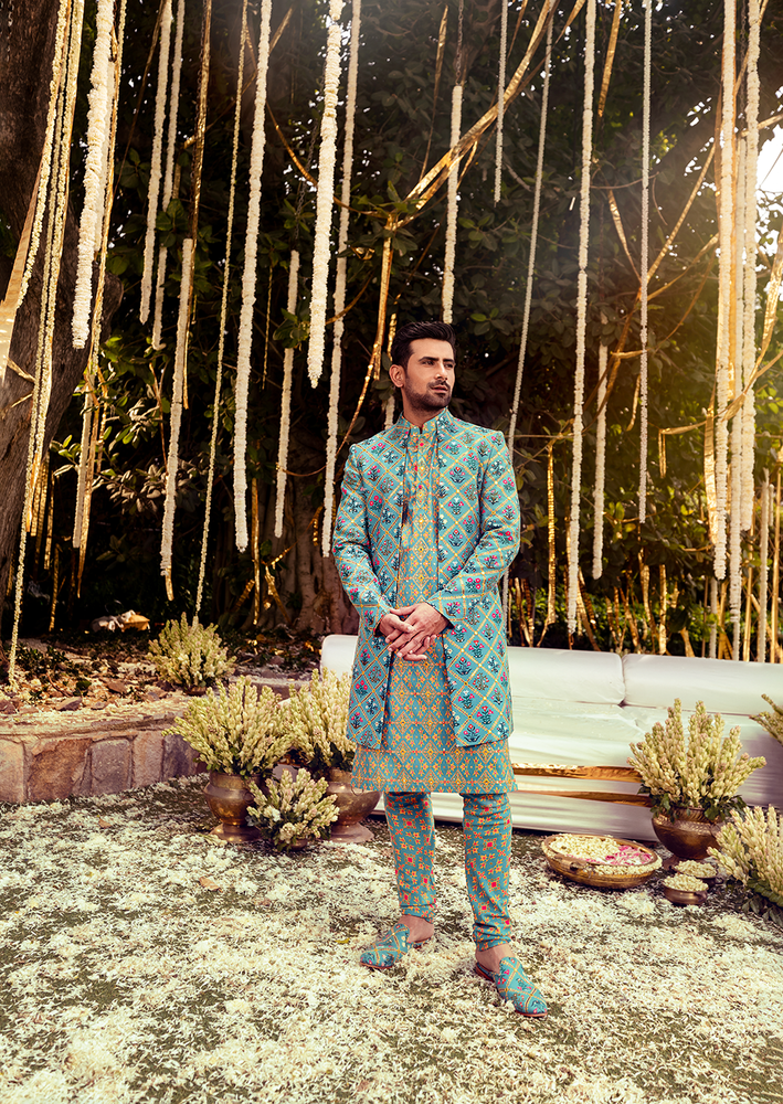 Vitast Kurta Set Indo Western Jacket