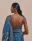 Midnight Blue Saree Set | Atth