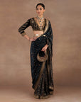 Midnight Blue Saree Set