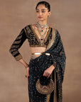 Midnight Blue Saree Set