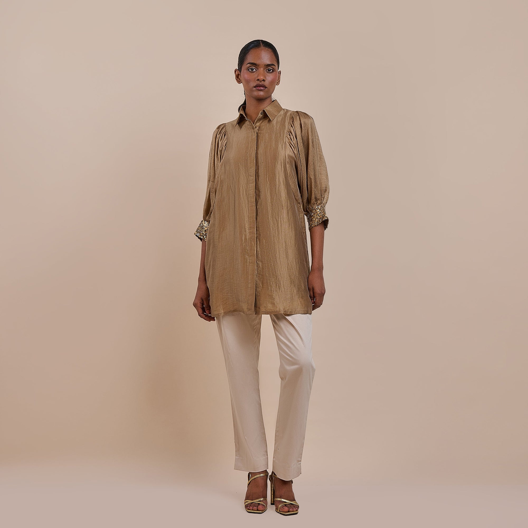 Bronze Beige Tunic | Atth