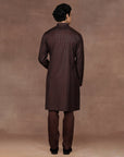 Mocha Brown Bandhgala Set | East
