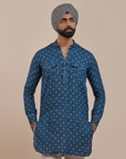Navy Blue Kurta | Atth