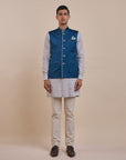 Navy Blue Nehru Jacket | Atth