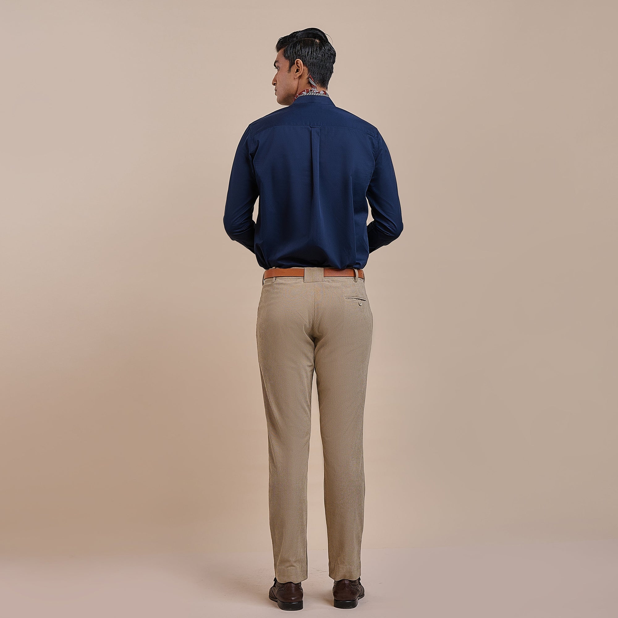 Navy Blue Solid Shirt | Atth