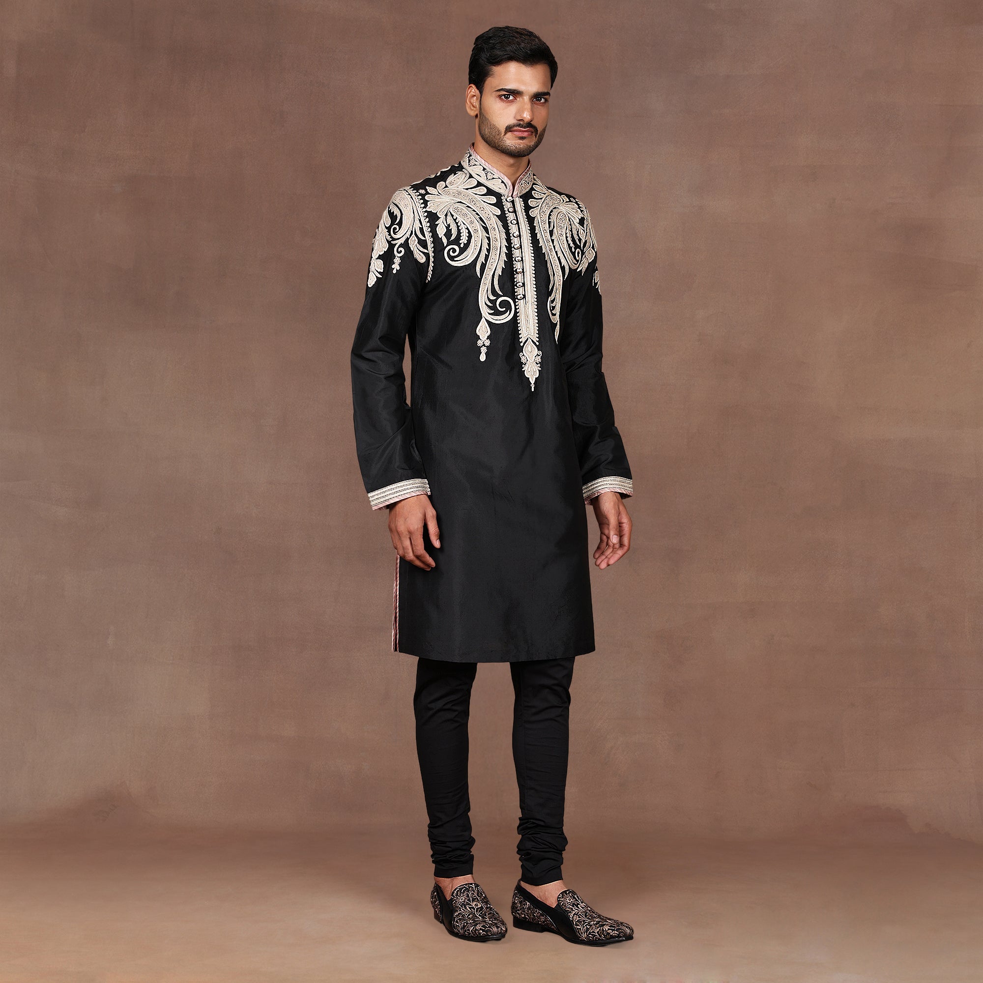 Noir Black Kurta Set | East