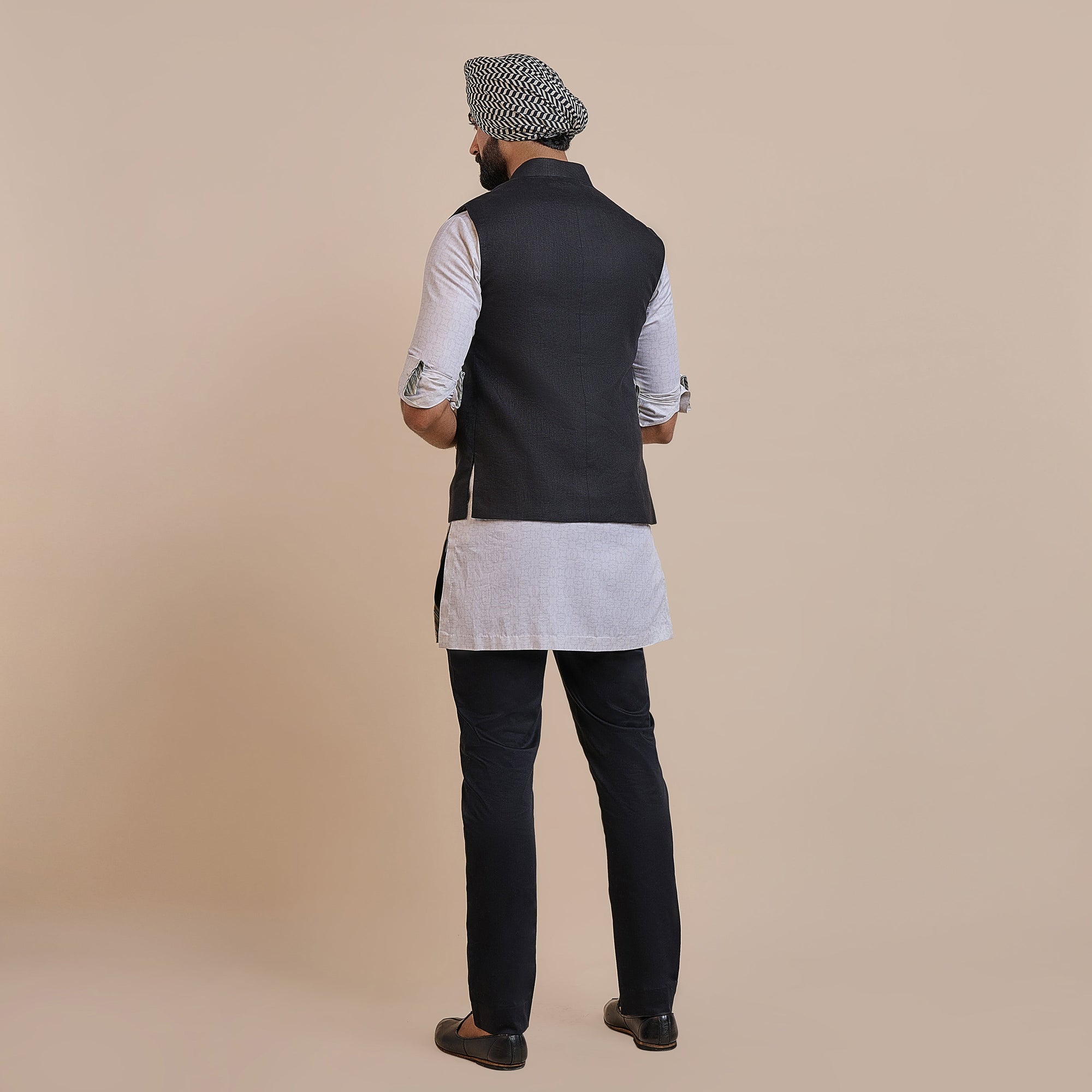 Noir Nehru Jacket | Atth