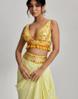 Ruhi Drape Skirt Set