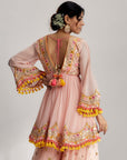 Zohra Peplum With Sharara -Mallika Singhania