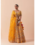 Mango Zardozi Phool Heavy Lehenga Set