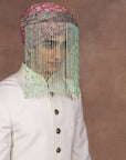 Old Rose - Mint Green Embroidered Sehera