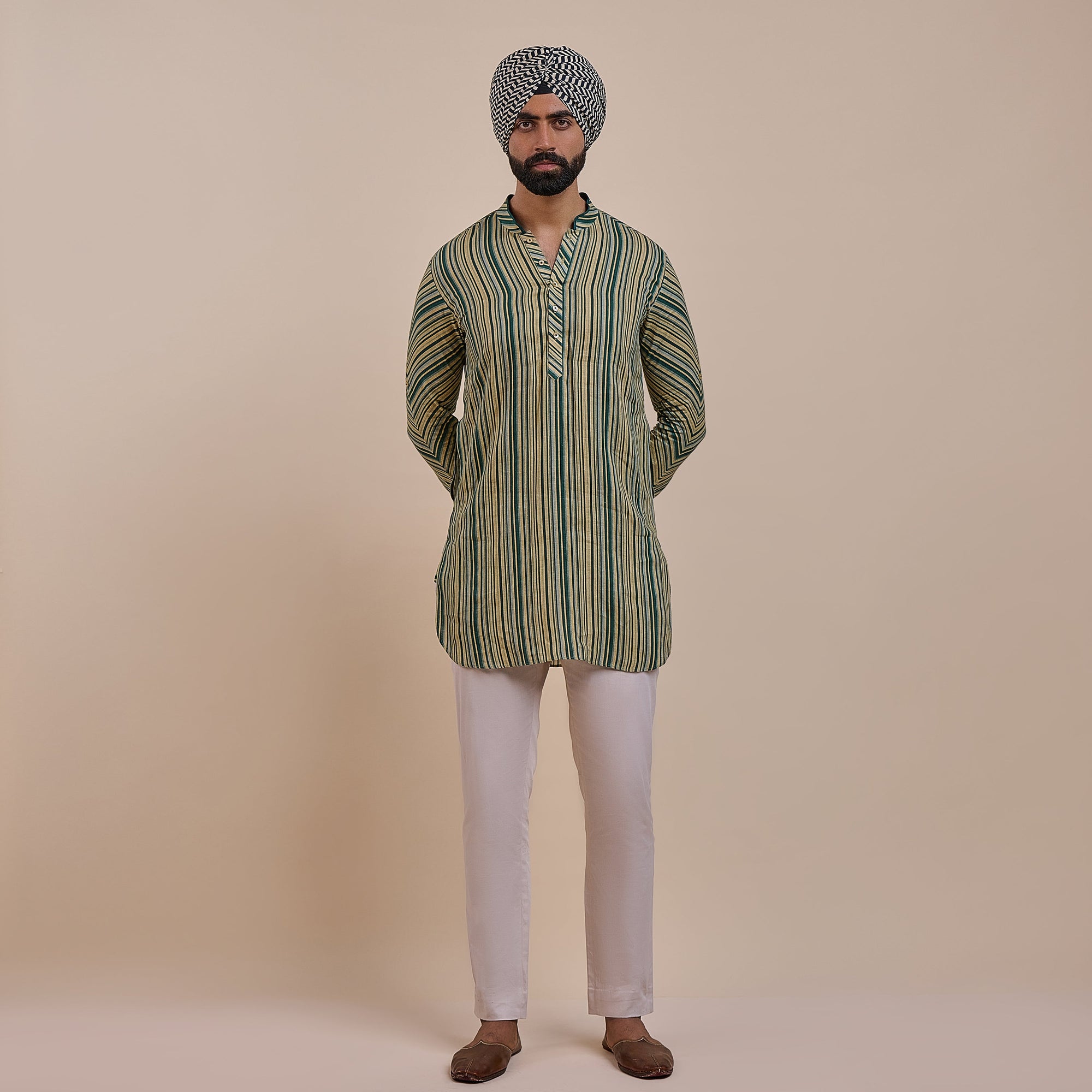 Olive Green Kurta | Atth