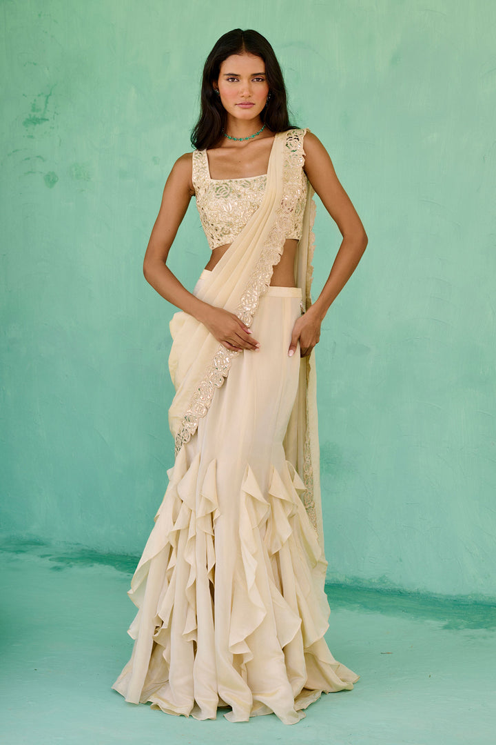 Ziya Pre-Drape Saree