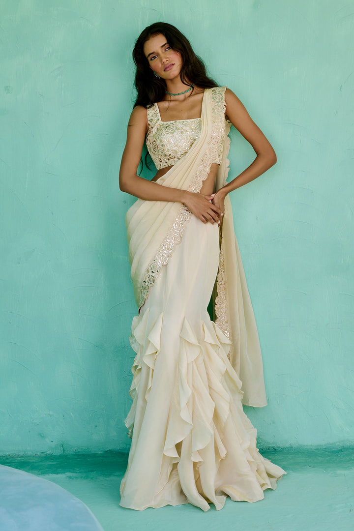 Ziya Pre-Drape Saree