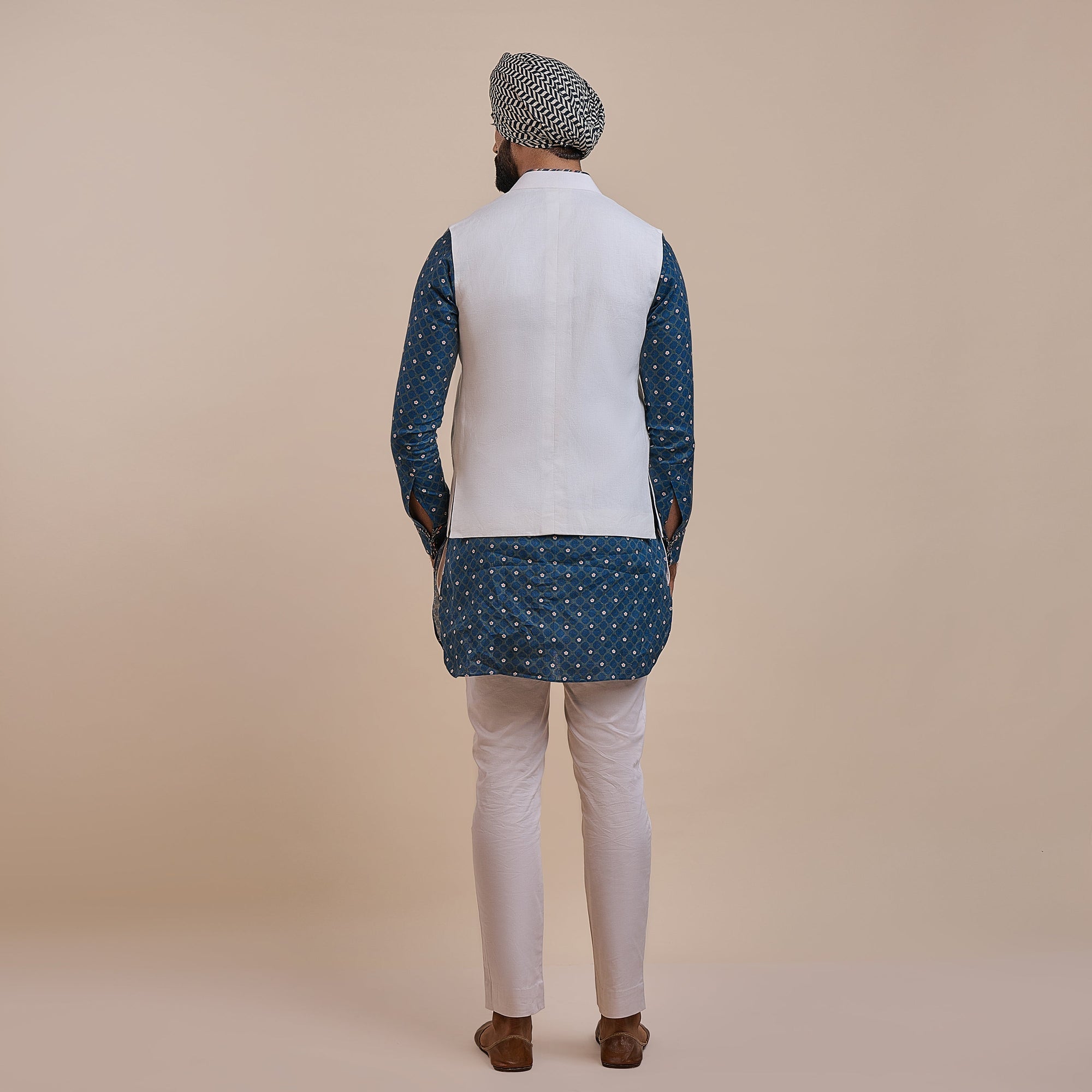 Pearl Ivory Nehru Jacket | Atth