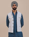 Pearl Ivory Nehru Jacket | Atth